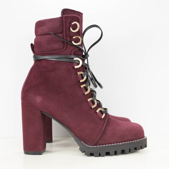 Stuart Weitzman Shackleton Round Toe Suede Boots - Picture 2 of 14